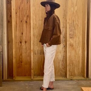 OZMA Tan Utility Jacket for Women